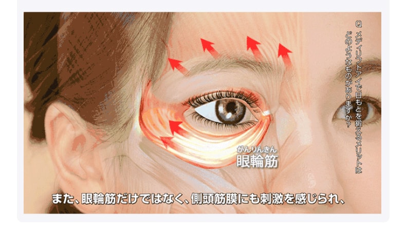 【限量贈送價值90美金眼部精華】【日本直郵】雅萌 YA-MAN 眼部美容儀器 美眼儀眼罩眼部按摩儀去黑眼圈眼袋法令紋細紋提拉緊緻Medilift