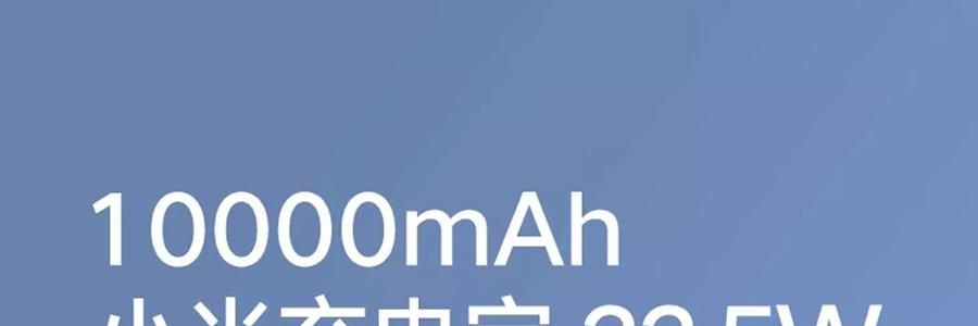 小米 米家充电宝充电器 银色 10000mAh 22.5W