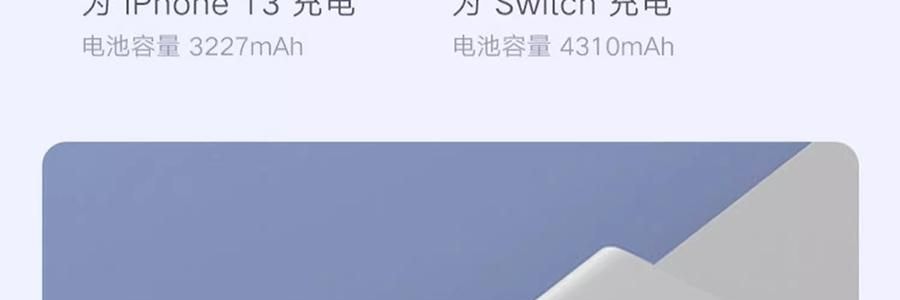 小米 米家充电宝充电器 银色 10000mAh 22.5W