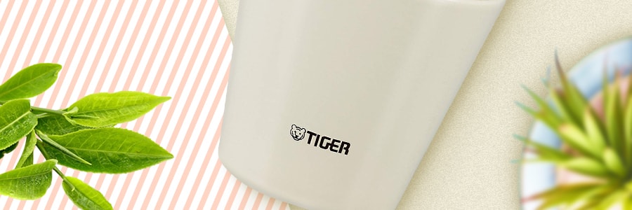 日本TIGER虎牌 不鏽鋼真空保溫保冷燜燒罐 #白色 300ml MCC-C030