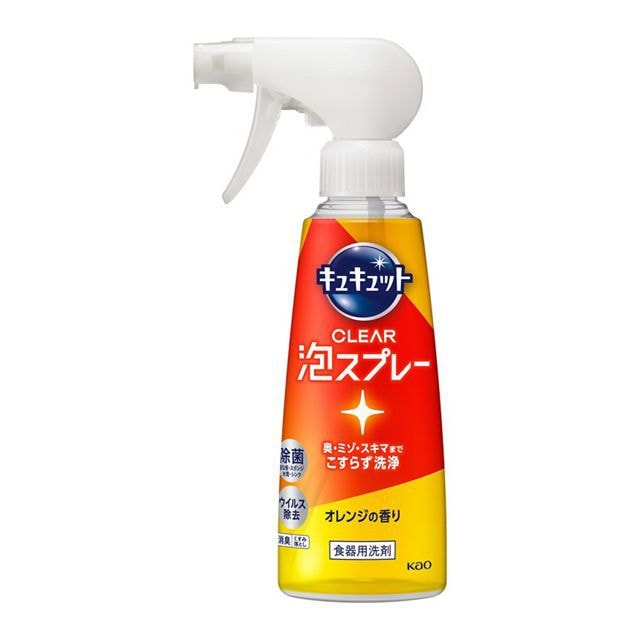 【日本直效郵件】KAO花王 Clear 強效泡沫除菌洗潔精 橙香味 280ml
