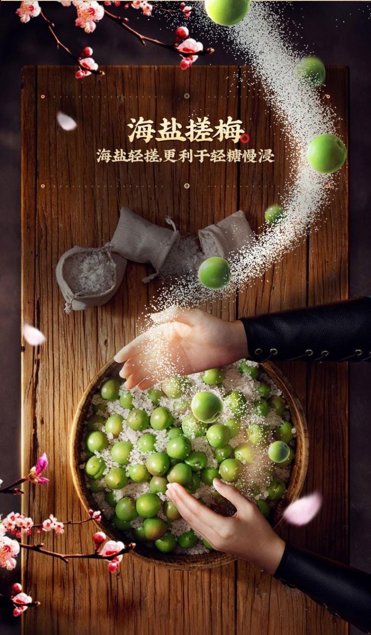 【中國直郵】 溜溜梅 雪梅 果脯爆款零食60g/袋