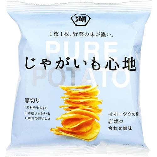 日本 KOIKEYA 湖池屋 鄂霍次克盐和岩盐混合盐口味薯片 58g