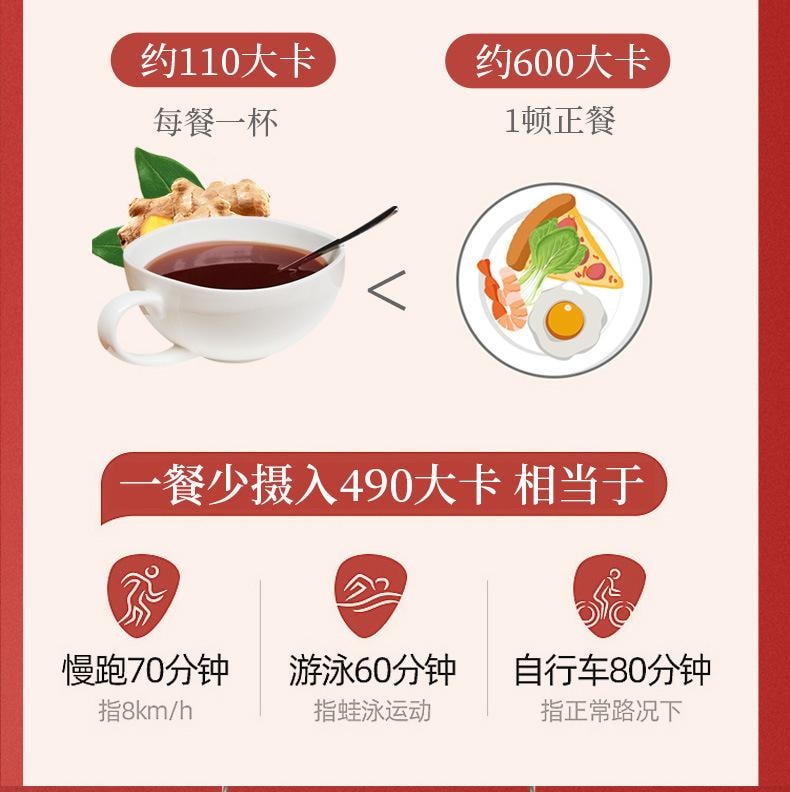 北京同仁堂 红糖姜茶 120g/盒 (10g*12包) 滋补温补 经期常备 暖身暖心