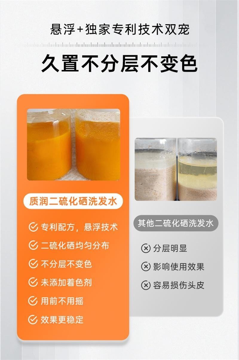 【中國直郵】 質潤 二硫化硒洗髮精 去屑止癢控油蓬鬆去屑止癢洗頭水 水楊酸洗髮露 250ml/瓶【小紅書爆款推薦】