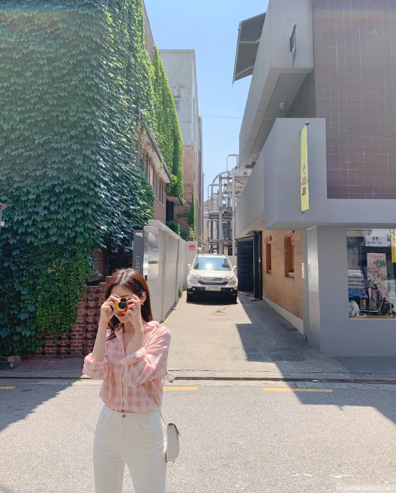 【韩国直邮】CHERRYKOKO 甜心少女舒适格纹防晒衬衫 粉色 均码