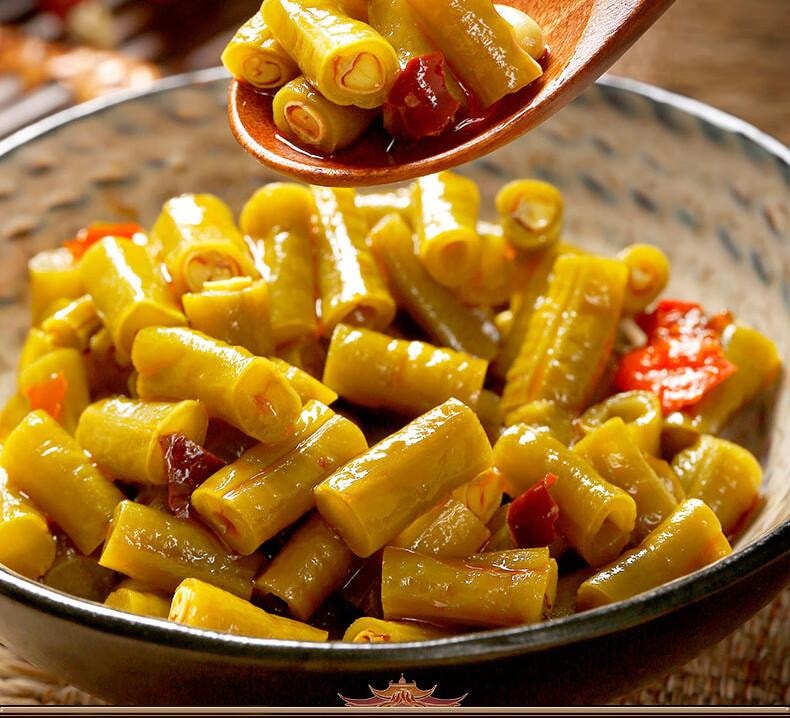 【中国直邮】 蔡林记 即食小菜  酸豆角 萝卜干 外婆菜 海带丝 卤藕片 组合下饭菜零食 30g*25包