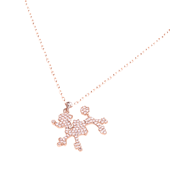 Poodle Necklace 1piece