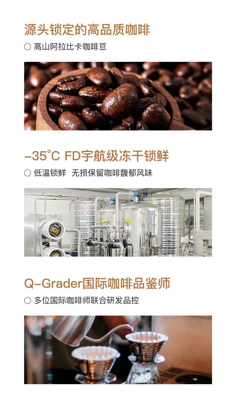 【中國直郵】 花田萃 桂花烏龍拿鐵 精品 即溶咖啡粉 冷萃 凍乾 濃縮茶咖 1盒 辦公室 提神