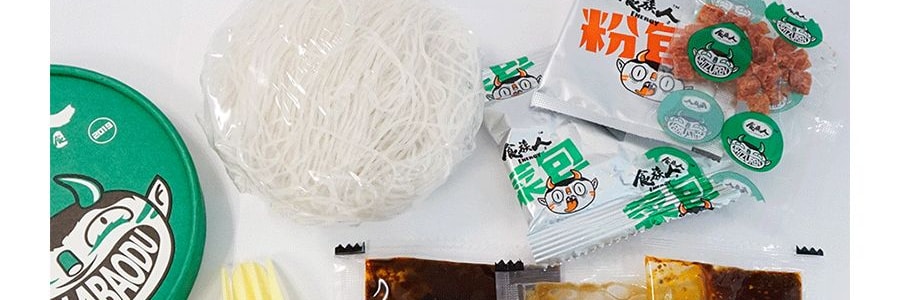 食族人 麻辣素爆肚粉 桶裝 150g【網紅抖音爆款】