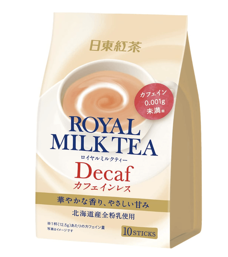 【日本直邮】日东红茶 皇家奶茶 醇香奶茶 减咖啡因 原味 9.4g×10条