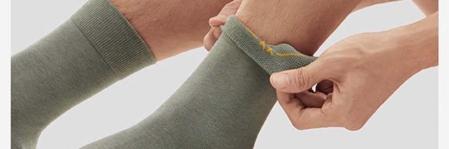 BANANAIN蕉内 301S短筒袜男士运动短袜 无骨棉袜防滑防臭纯色袜子 5双装 均码