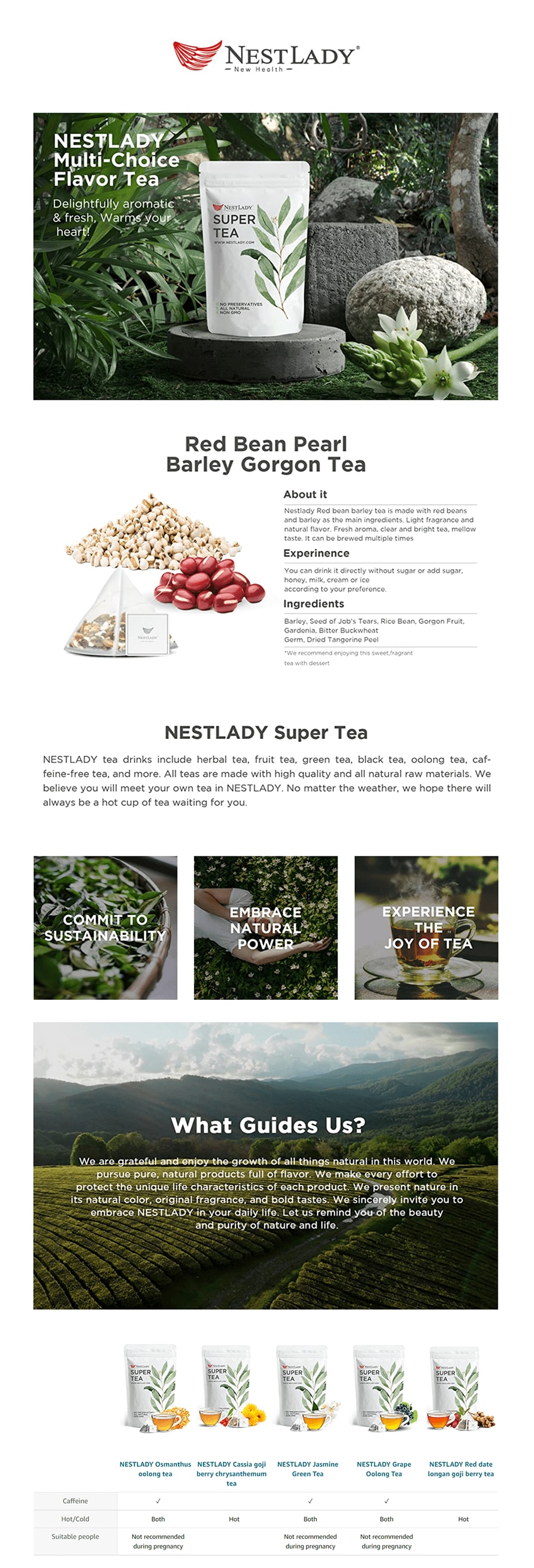 NESTLADY 紅豆薏米茶 滋養茶包20袋 熱銷款式【祛濕健脾】