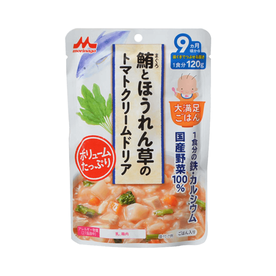 Volume Tuna And Spinach Tomota Cream Doria Baby Food 120g