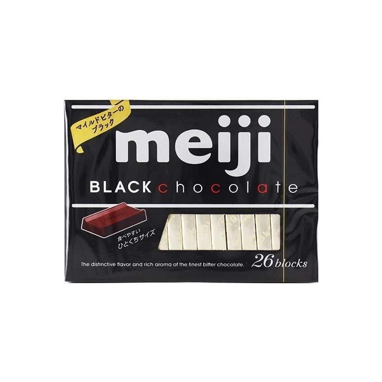 【日本直郵】日本MEIJI明治 鋼琴黑巧克力 26枚入 120g