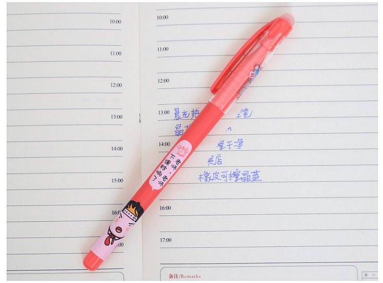 改款淘汰[中国直邮]晨光文具(M&G) 老师老师系列 热可擦中性笔 AKPA9007 黑0.38mm 盒装 12支/盒