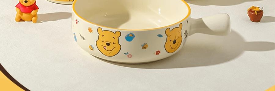 川島屋 迪士尼維尼熊系列 陶瓷手柄碗 6‘