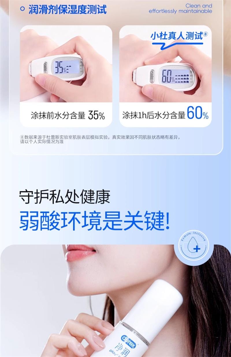 【中国直邮】DUREX杜蕾斯 净润医用人体润滑液60ml 男用正品房事女性阴道干涩
