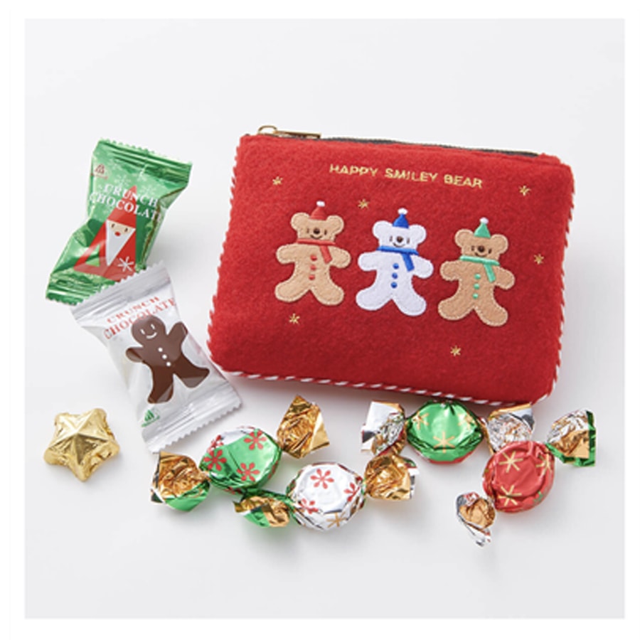 【日本直郵】摩洛索夫 Morozoff 日本 期間限定 刺繡小熊收納包 零錢包 含巧克力 7顆
