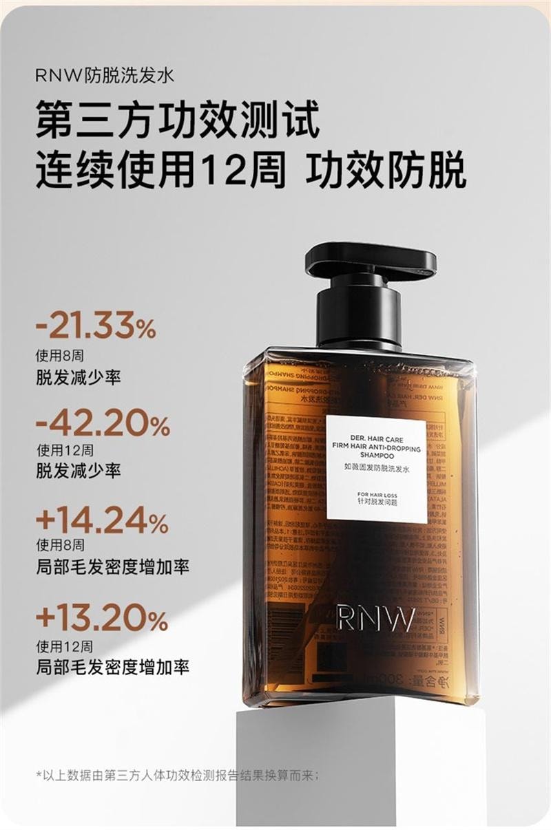 【中國直郵】韓國 RNW 如薇 固髮防脫洗髮水 柔順改善毛躁控油蓬鬆多效修護去油洗頭 300ml/瓶