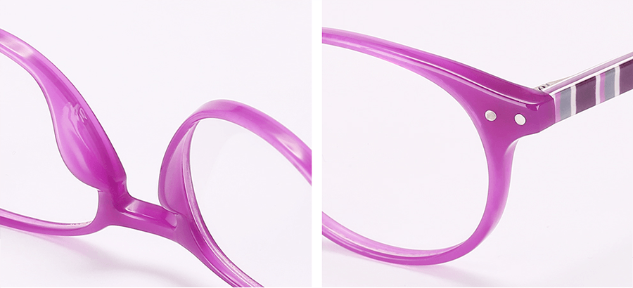 DUALENS 清新文艺防蓝光护目镜 - 紫色 (DL75022 C2) 镜框 + 镜片