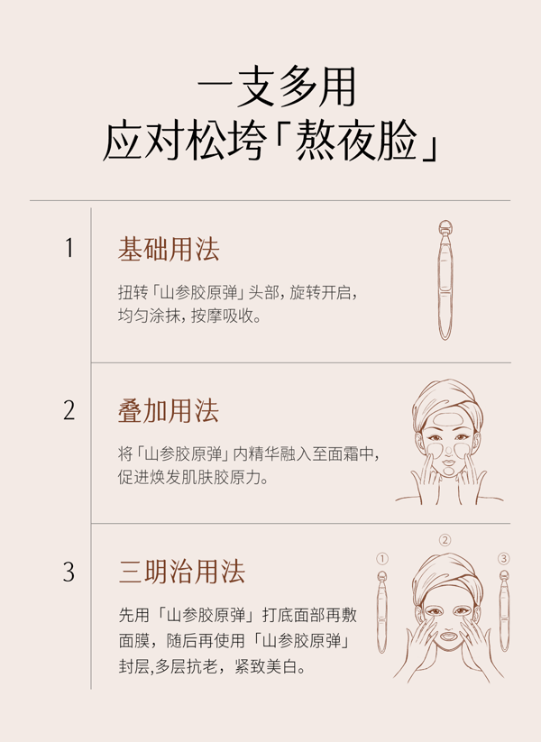 谷雨 山参臻颜紧致次抛精华液【美白持证】【更适合亚裔肤质】 - 紧致抗皱 保湿 细肤抗老 1.5ml*30支