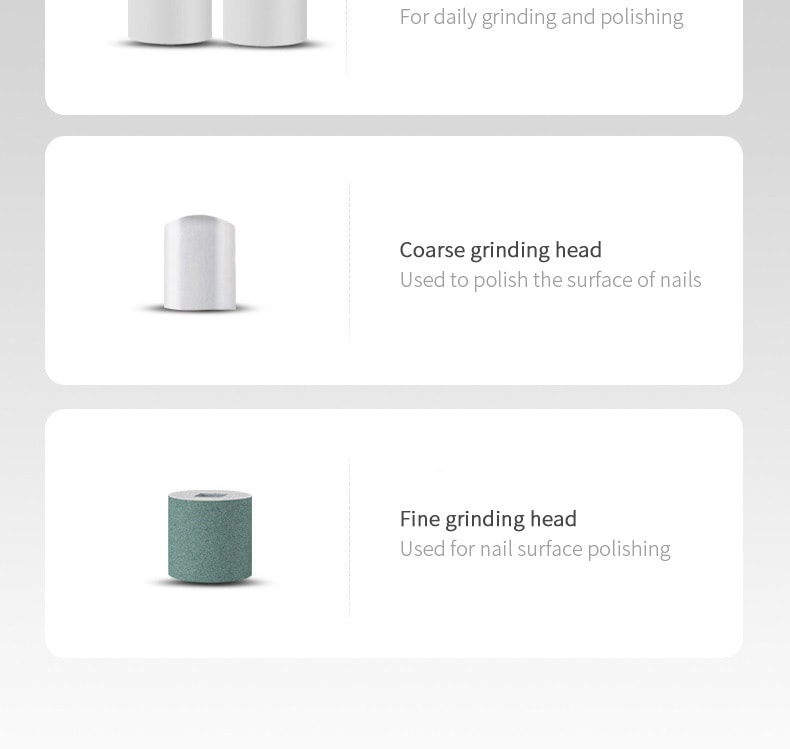  金稻 電動指甲磨甲器 便攜式修甲美甲器 指甲拋光打磨機KD363白色 1台