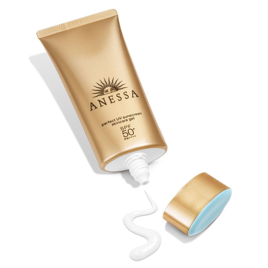 Anessa Perfect UV Sunscreen Aqua Booster Super Waterproof Small Gold Tube Face Dedicated SPF50+ PA++++ 90g