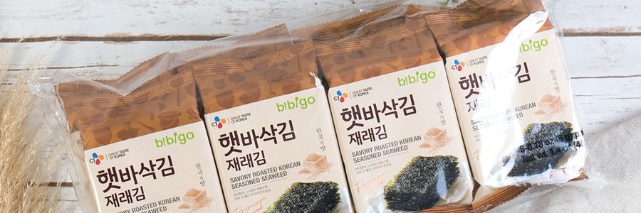 韓國CJ希傑 BIBIGO必品閣 即食海苔 8包入 40g