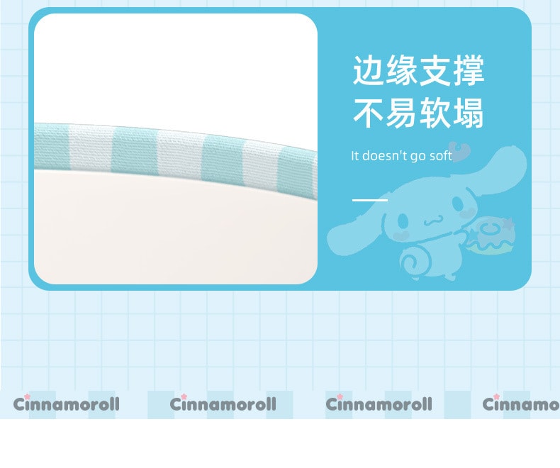 【中國直郵】SANRIO 三麗鷗 可折疊圓筒儲物籃 浴室 衛浴家用 大容量 衣服筐收納桶-帕恰狗藍色款 1個*|預計到達時間3-4週