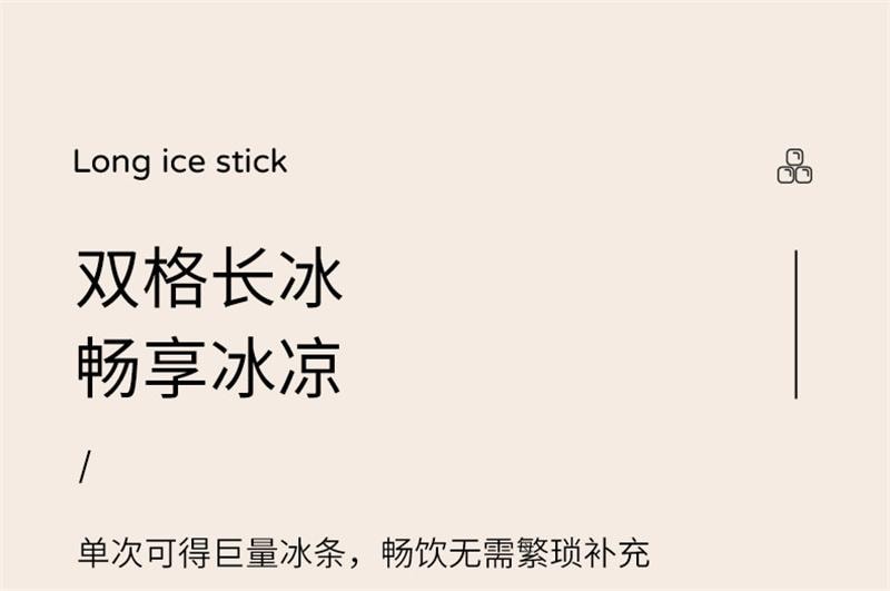 【中国直邮】 FaSoLa 冰块模具冰块储冰盒带盖按  四格冰格 1个装