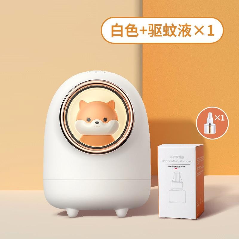 【中国直邮】  亲太太 太空舱驱蚊器 usb插电母婴可用 白色(驱蚊液1瓶)