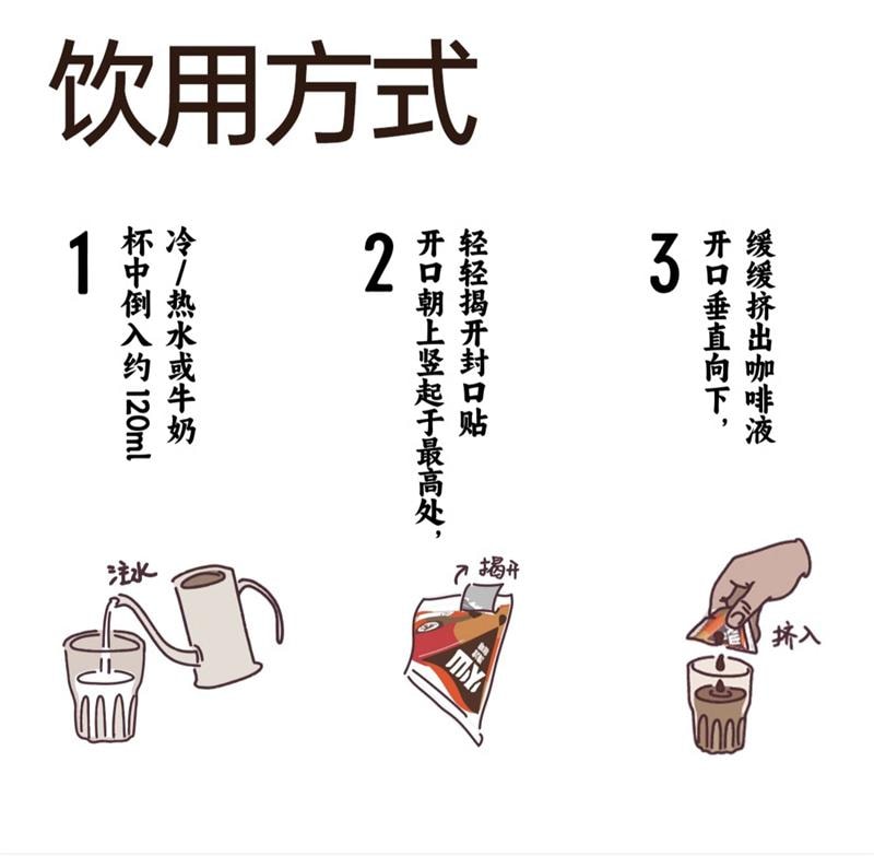 【中国直邮】 连咖啡 冰川火山滴滤咖啡冷萃咖啡液美式黑咖啡浓缩液 2盒(共20颗)