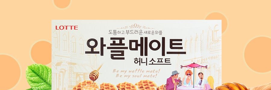 韓國LOTTE樂天 蜂蜜華夫酥脆餅乾 144g