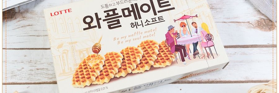 韓國LOTTE樂天 蜂蜜華夫酥脆餅乾 144g