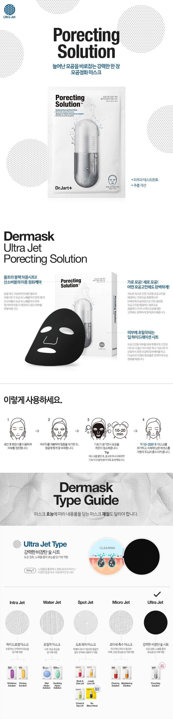 Dermask Ultra Jet Porecting Solution Mask 1 sheets