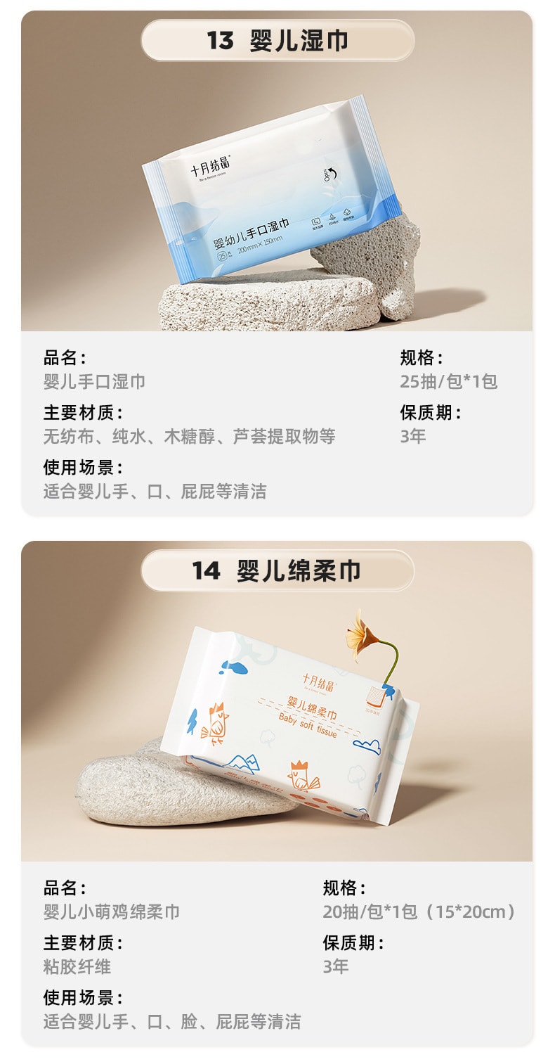 【中国直邮】十月结晶  待产包母子组合孕产妇春夏季入院待产包全套月子用品   16件套