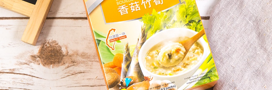 台湾健康时代 活力百汇 香菇竹笋糙米粥 6袋入 240g
