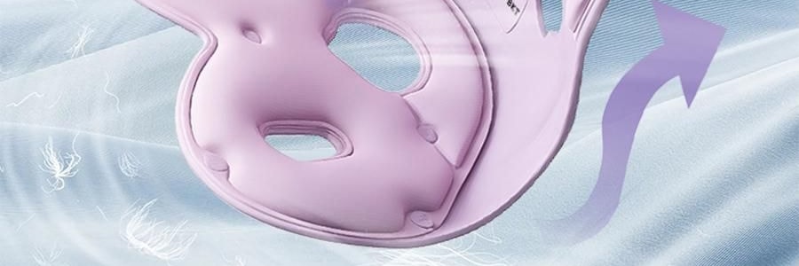 BKT 人體工學護腰坐墊靠背 久坐神器坐姿托 多種椅子適用 加大版丁香紫 422*362*310mm 【楊冪同款 故宮聯名】