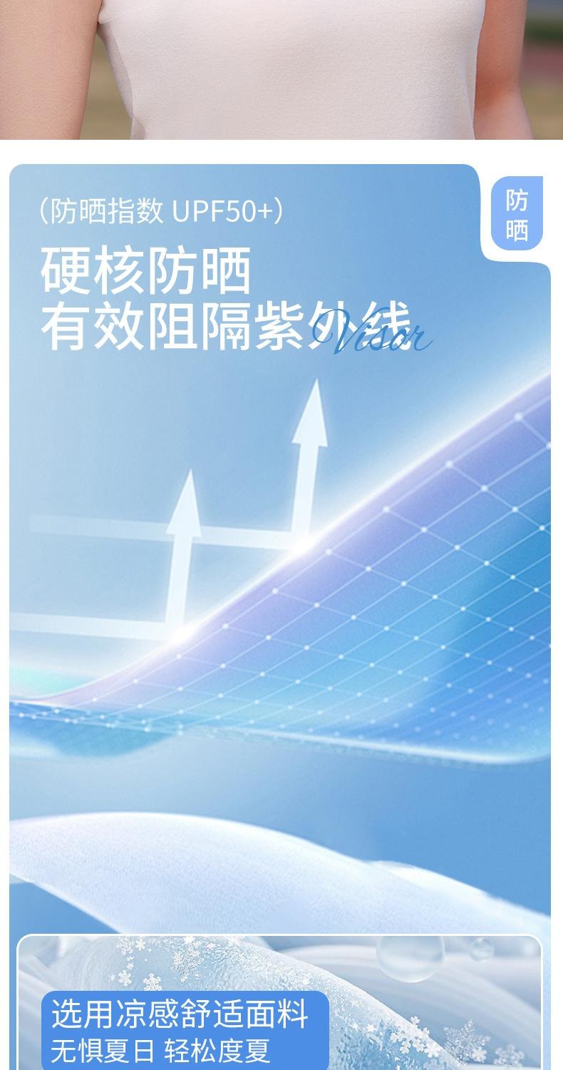 【中國直郵】 親太太 防曬面罩女夏季全臉防紫外線薄款透氣冰絲防護 長款 淺灰