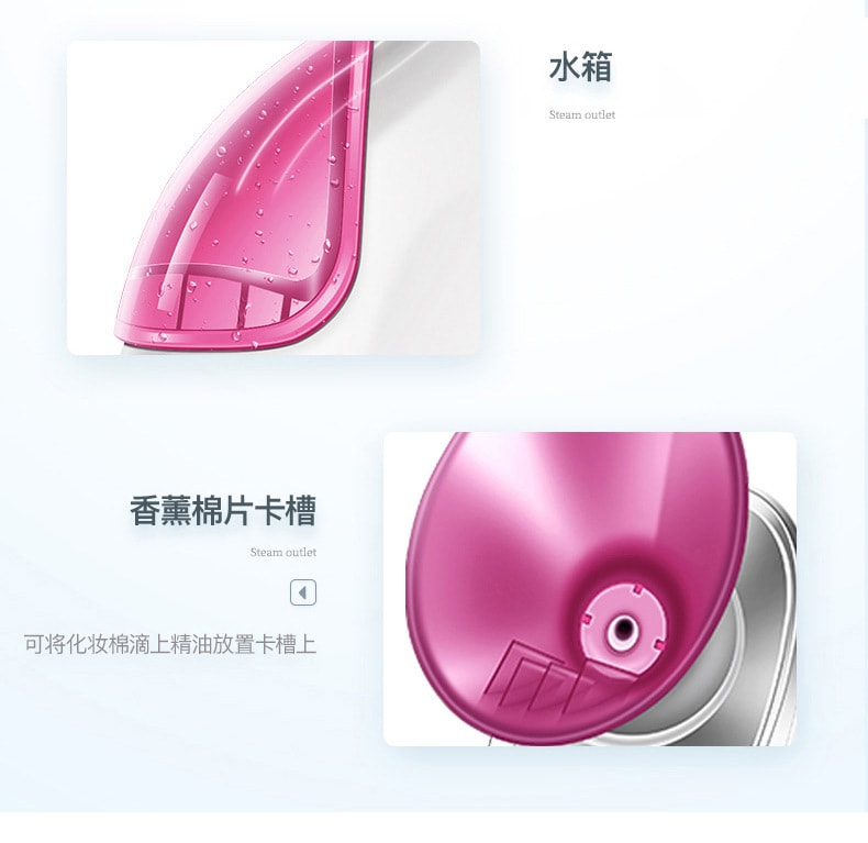 楊冪同款【中國直郵】金稻 蒸臉器熱噴奈米補水儀美容儀 花瓣藍美規