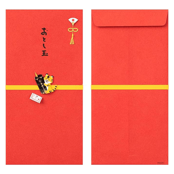 【日本直邮】Midori 日式和风红包2枚  金虎送福大号