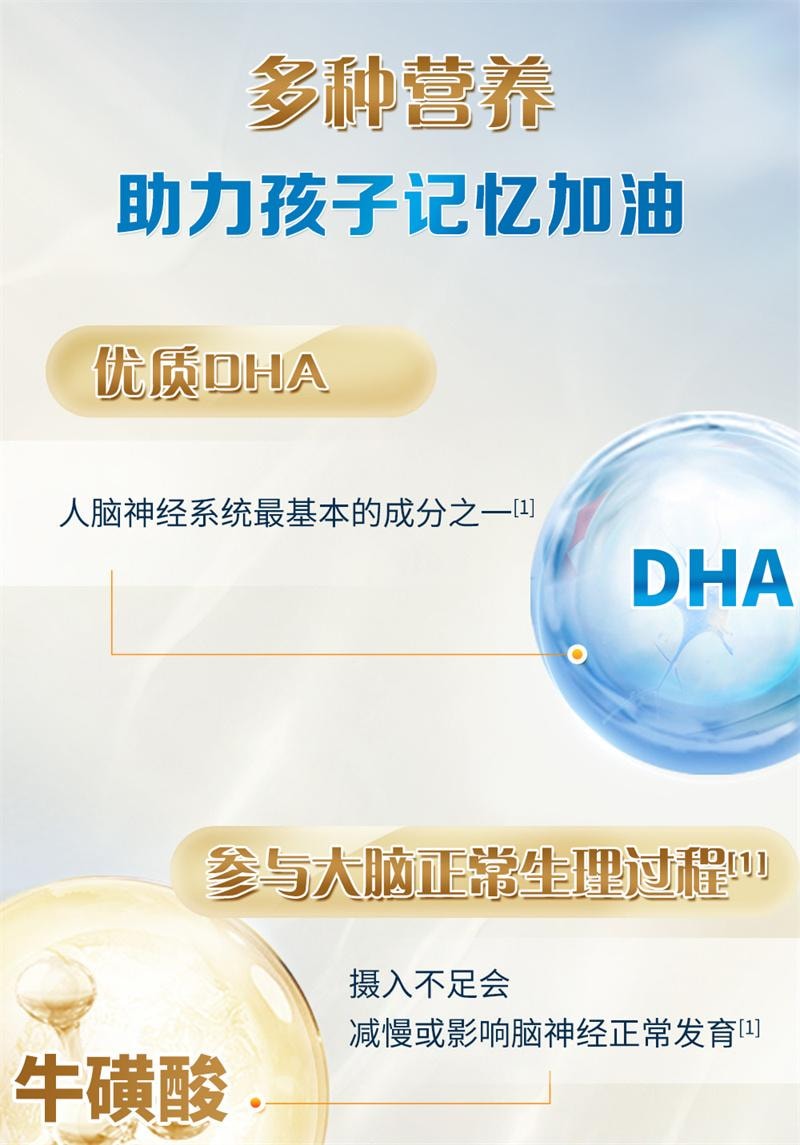 【中国直邮】  汤臣倍健 鱼油牛磺酸锌软胶囊 青少年儿童学生黄金鱼油DHA辅助改善记忆力90粒/盒