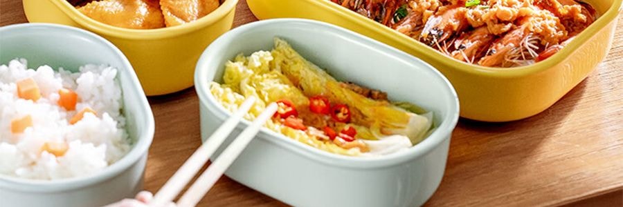 BUYDEEM北鼎 豬豬盒 多功能陶瓷帶蓋食盒 可蒸可烤可微波 小鵝黃 15cm CT3007