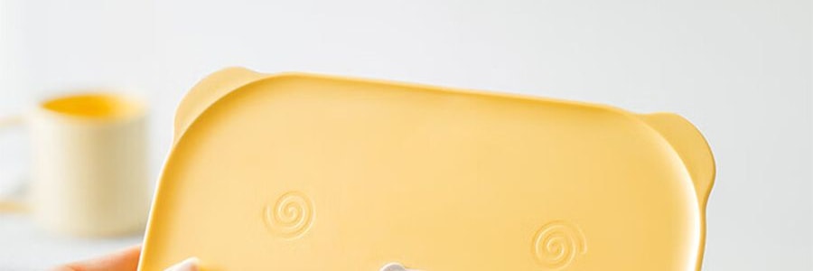 BUYDEEM北鼎 豬豬盒 多功能陶瓷帶蓋食盒 可蒸可烤可微波 小鵝黃 15cm CT3007