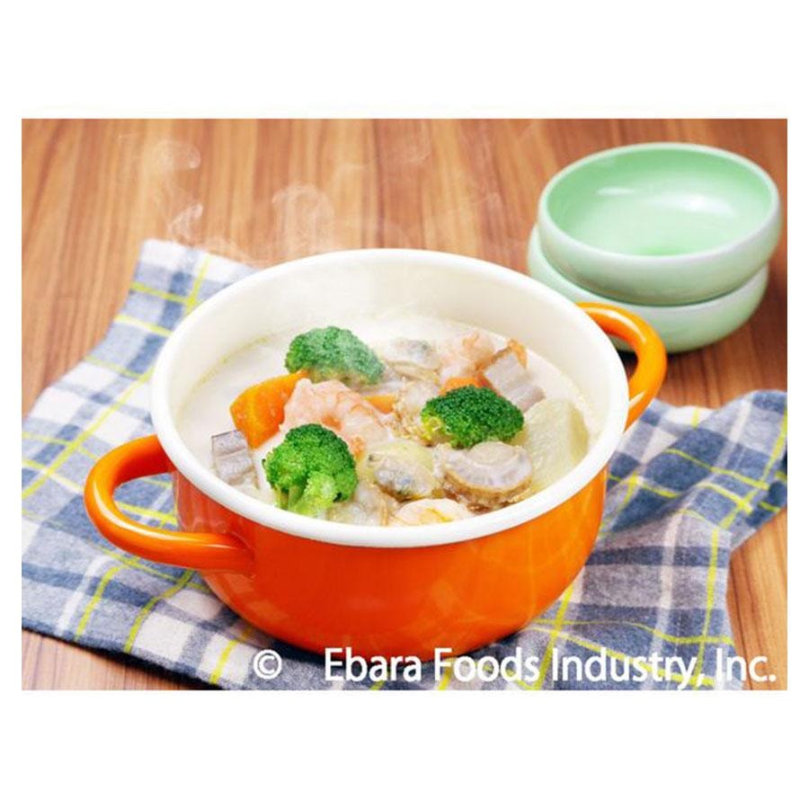 【日本直邮】 日本 EBARA FOODS Ebara 荏原 浓缩乌冬火锅 蛤蜊扇贝盐味 6个入