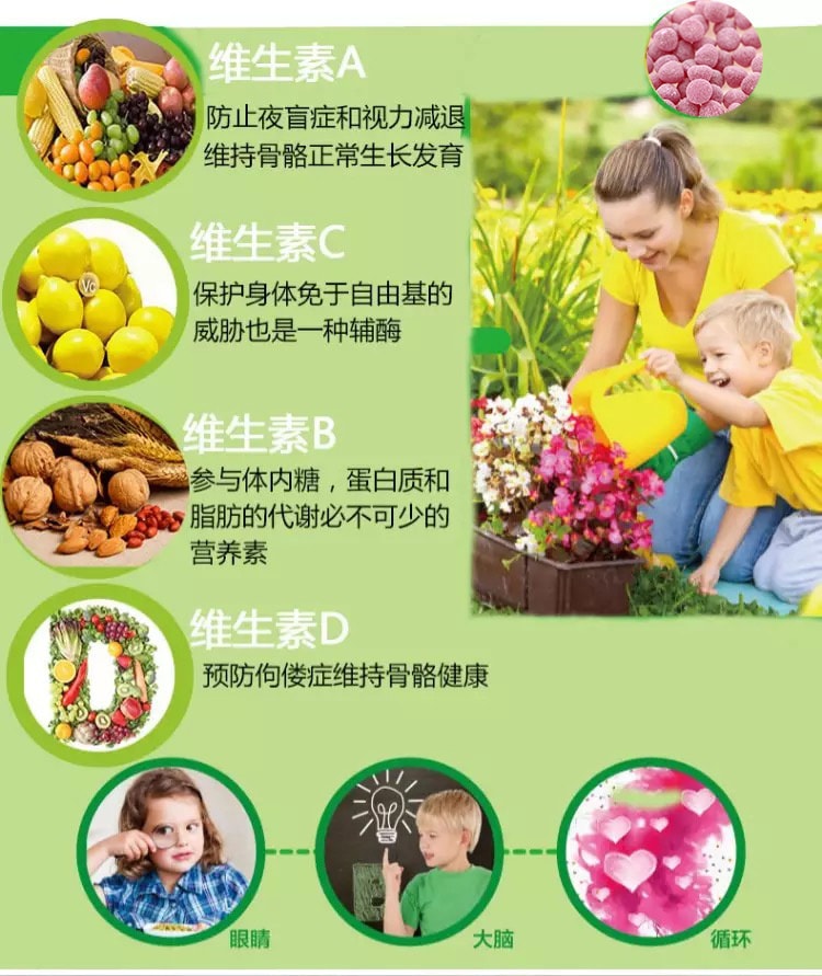 【日本直邮】unimat肝油乳酸菌软糖儿童婴幼益生菌复合维生素100粒葡萄味