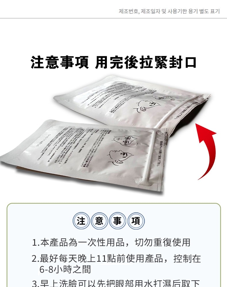 【FDA认证】日本 QUEST WISE 抗疲劳营养眼贴 眼干涩 眼疲劳 眼袋 黑眼圈 60枚/盒