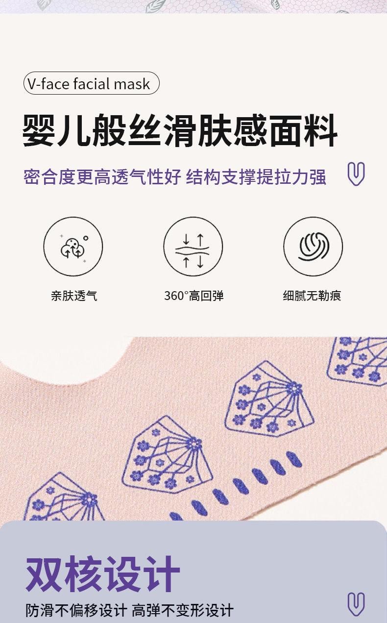 【中国直邮】小米有品 瘦脸 塑形绷带V脸提拉升全脸紧致法令纹下颚线双下巴睡觉面罩
