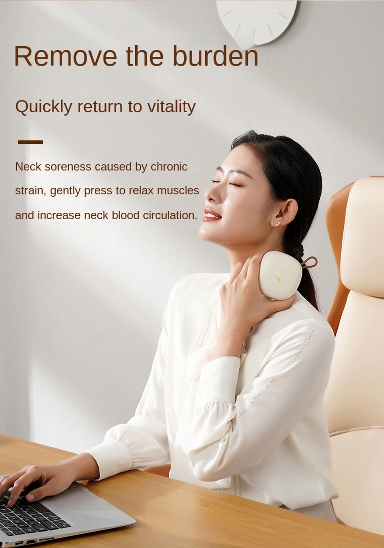 【輪滑世界冠軍郭丹代言品牌】中國 和正HEZHENG 頭部按摩器全自動頭皮按摩爪電動防水按摩儀 白色 1件